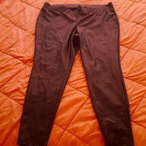Plus size  leather leggings